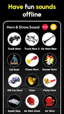 Horn & Sirens Sound android App screenshot 2